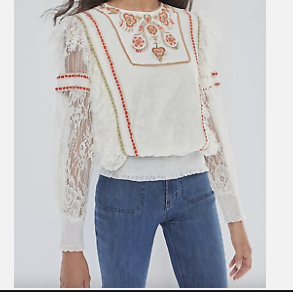 Bl-nk London Embroidered Lace Top - Picture 3 of 8